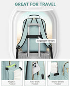 LOVEVOOK Laptop Backpack for Women, Travel Computer Work Bags - Image 4