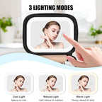 Relavel Mini Makeup Bag with Led Mirror, Small Cosmetic Bag with 3 Light Modes - Image 4