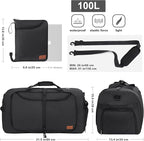100L Duffle Bag for Travel, Extra Large Foldable Waterproof Travel Duffel Bags - Image 2