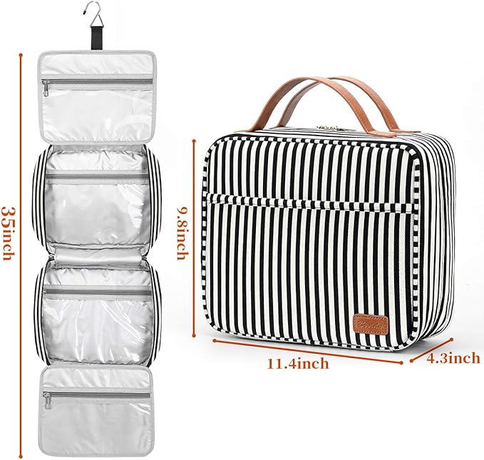 Hanging Travel Toiletry Bag, Large Capacity Cosmetic Travel Toiletry Organizer - Image 5
