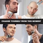 Foil Shavers for Men Electric Razor, Clippers and Trimmer for Men with LED Display, Waterproof