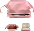 Gifts for Her Birthday-Gift Ideas for Woman Initial Large Makeup Bag, by Vogewood