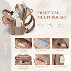 Travel Backpack for Women Personal Carry On Bag Business Weekender Hiking - Image 2