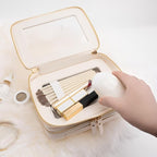 Aveniee Clear Makeup Bags, Double Layer Cosmetic Case - Image 3