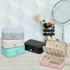 Travel Jewelry Box, PU leather Small Jewelry Organizer - Image 5