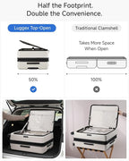 LUGGEX Checked Suitcase Top Opening, FLT Expandable Polycarbonate Hard Shell - Image 2