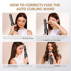 JINYAWA 5-in-1 Blow Dryer Brush & Air Styler Complete Set: Hair Dryer Brush, Hot Air Brush, Air Curler & Air Curling Wrap Hair Styling Tools for Straight, Curl, Dry, Smooth Styling as Gift