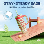 24 oz Metal Tumbler Cup for Girls: Easy Grip Handle, Leak-Proof when Sealed - Image 6
