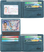 Wallet for Men-Genuine Leather RFID Blocking Bifold Stylish Wallet by WelcometoHIMI
