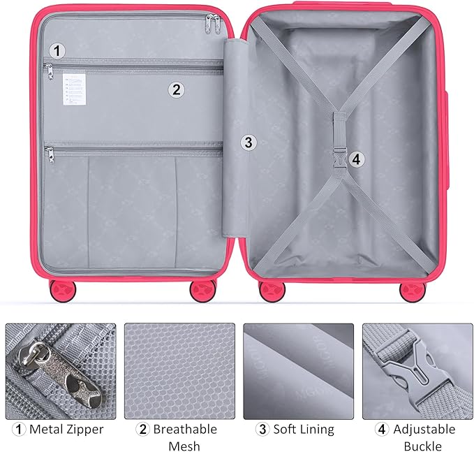Luggage Sets 3 Piece, Hard Shell Luggage Sets - Image 7