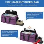 Large Garment Bag for Travel, Bukere Convertible Suit Travel Garment Duffel Bag - Image 6
