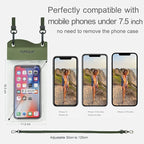 Large Waterproof Phone Pouch 2 Pack, IPX8 Waterproof Cell Phone Case Dry Bag - Image 2