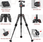 JOILCAN Mini Tripod for Camera, Portable Travel Tripods for DSLR Phone Projector - Image 7