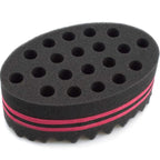 Hair Magic Twist Sponge: Two-Sided Dread Afro Coil Barber Tool for Curling and Waving Men's and Women's Long/Short Hair, 1 Pc
