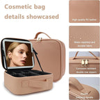 Travel Makeup Bag for Women and Makeup Artists Cosmetic Organizer Large Makeup - Image 2