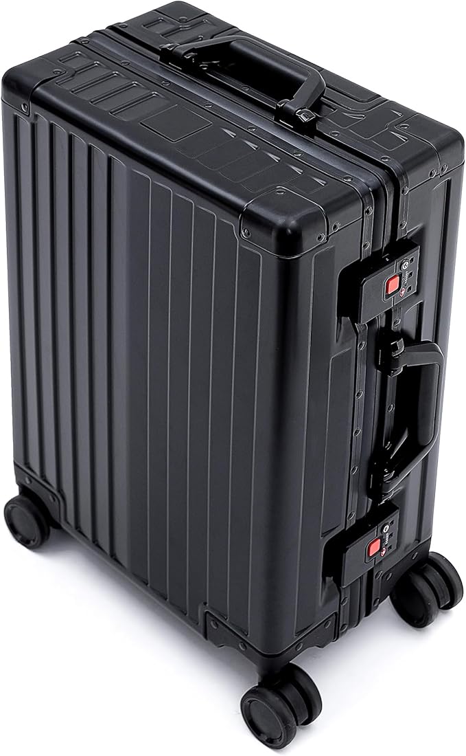 YYW Aluminum Carry-On Luggage Airline Approved Lightweight Suitcase - Image 2