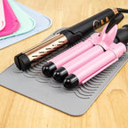 ANGENIL Large Heat Resistant Silicone Mat for Hot Hair Tools with Flat Iron Hair Straightener and Curling Irons Travel Essentials, Anti-scalding Accessories Pad Hot Tool Mat, Size 11.02" x 7.9"