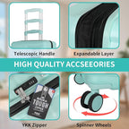 5-Piece Luggage Set, Lightweight ABS+PC Hard Shell Suitcase - Image 6