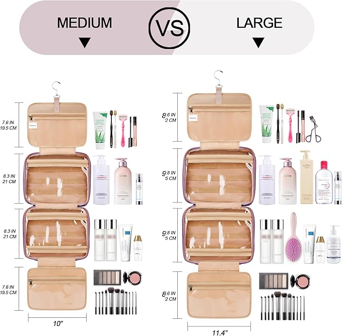 Travel Hanging Toiletry Bag for Women and Men, - Image 4