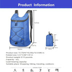 16L Hiking Daypack Lightweight Foldable Travel Backpack Water Repellent Camping - Image 7