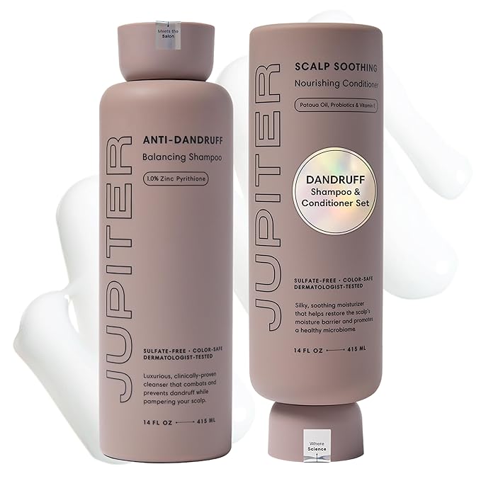 Jupiter, Physician-Formulated Anti-Dandruff Shampoo & Conditioner, by Jupiter