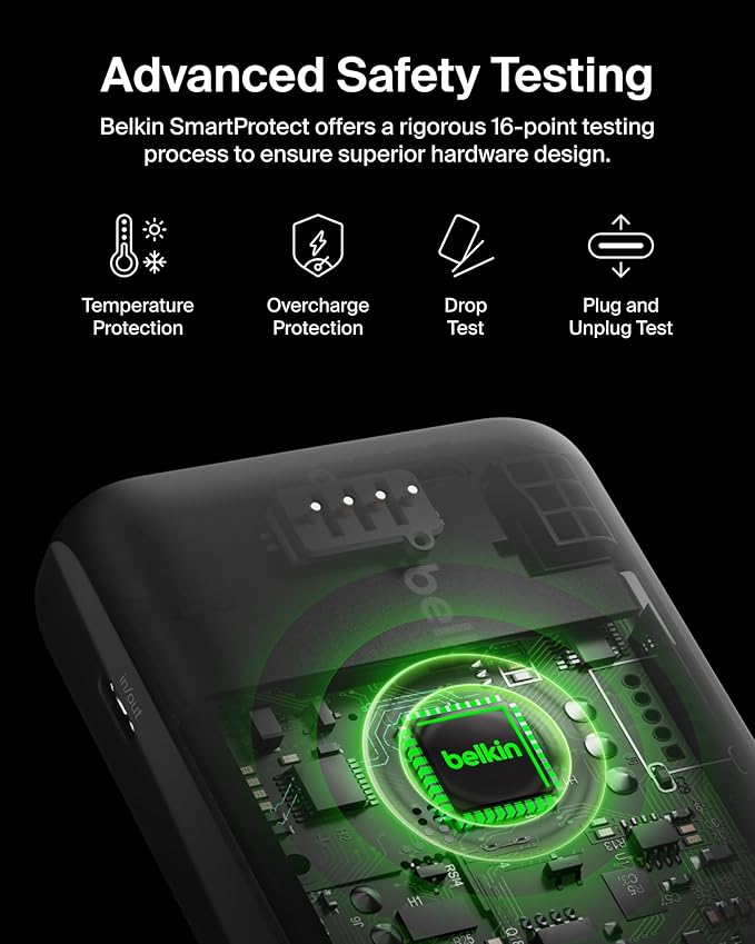 Belkin Portable Charger, Power Bank 10000 mAh - 20W Fast Charge USB-C Power - Image 3