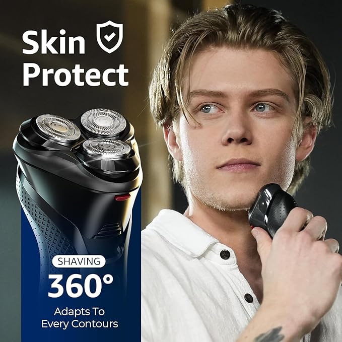 Cordless Electric Razor for Men: 3-in-1 Shaver for Beard/Nose/Sideburns - Image 6