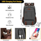 Tzowla Canvas Laptop Backpack, Bag - Image 3