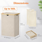 Lifewit 160L Double Laundry Hamper - Image 4