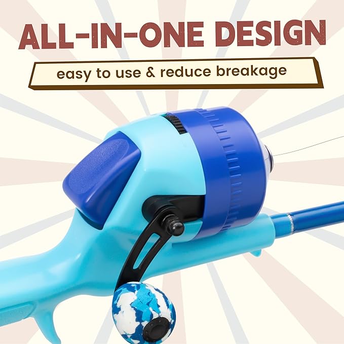 Kids Fishing Pole, Telescopic Fishing Rod, Toddler Collapsible Fishing Rod and - Image 3