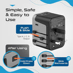 Universal Travel Power Adapter, Ceptics 6 in 1 Worldwide International Wall - Image 8