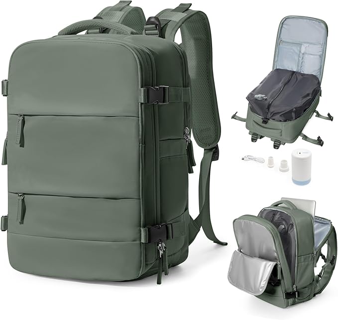 Vacuum Backpack Travel With Pump, Mochila De Viaje Compresion Al Vacio by bergsalz