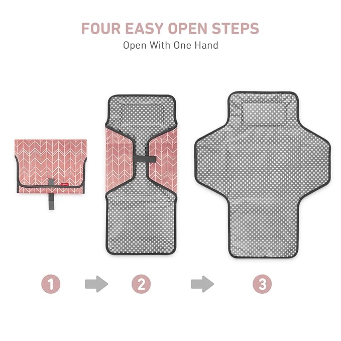 Babebay Waterproof Portable Diaper Changing Pad, Foldable Travel Changing Mat - Image 4