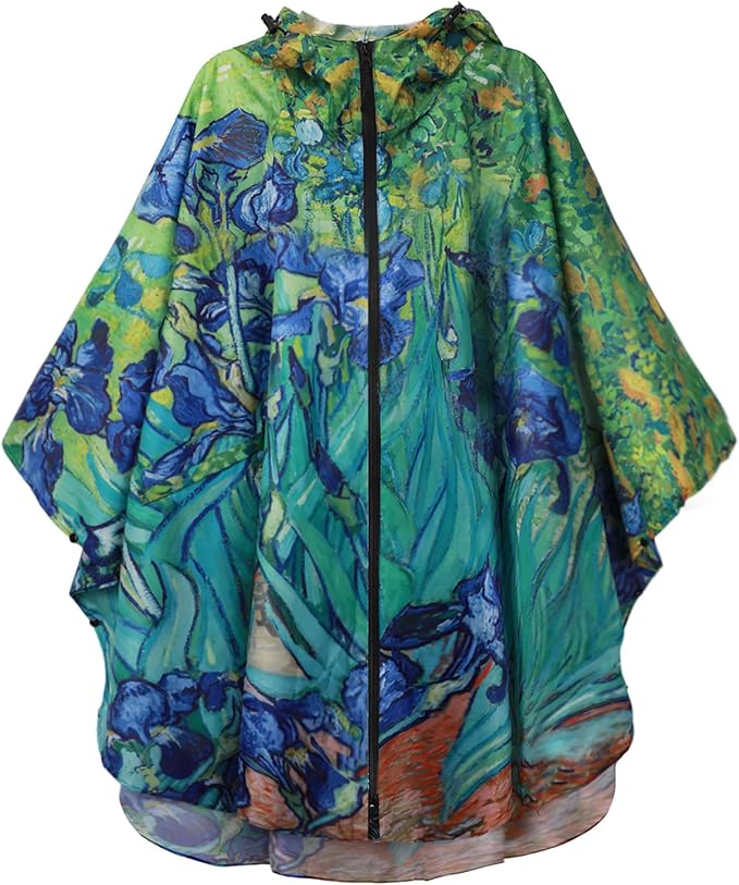SaphiRose Unisex Rain Poncho Raincoat Hooded by SaphiRose