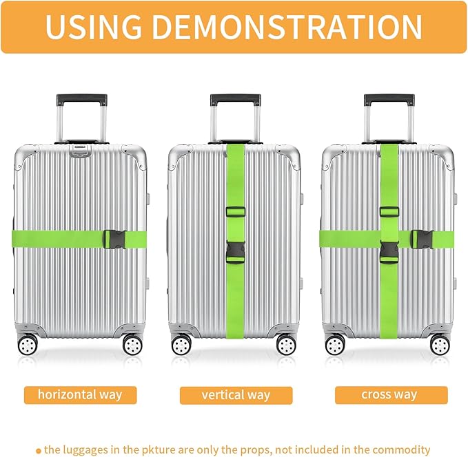 BILIONE Luggage Straps, TSA Approved Add a Bag Premium Accessory - Image 2