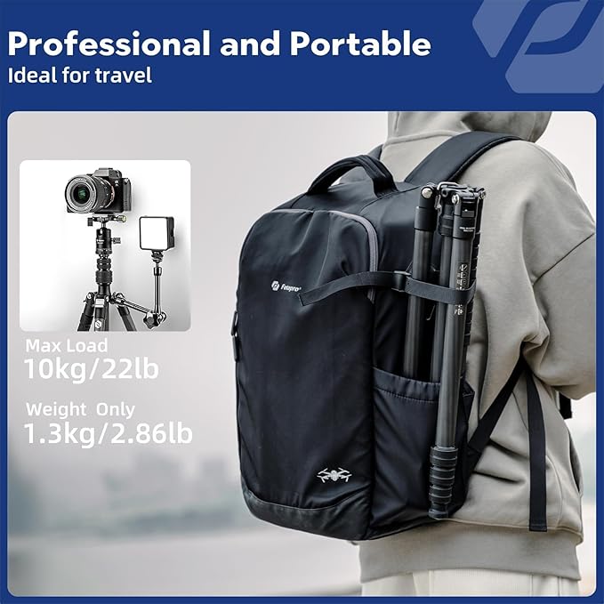Fotopro 73" Carbon Fiber Tripod - Image 2