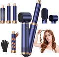 5 in 1 Blow Dryer Brush, Upgrade Hair Dryer Brush Air Curler Air Curling Wrap Styler, Detachable Hot Air Brush Negative Ion Curling Brush Iron, Hair Styling Tools for Drying Curling Straightening