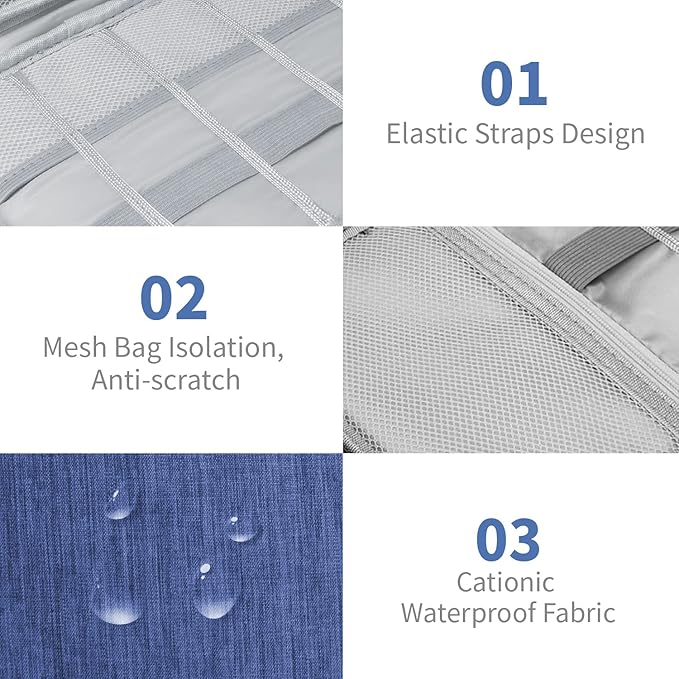 Electronics Travel Organizer, Portable Waterproof Electronic Travel Storage Bag - Image 4