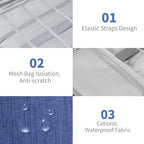 Electronics Travel Organizer, Portable Waterproof Electronic Travel Storage Bag - Image 4