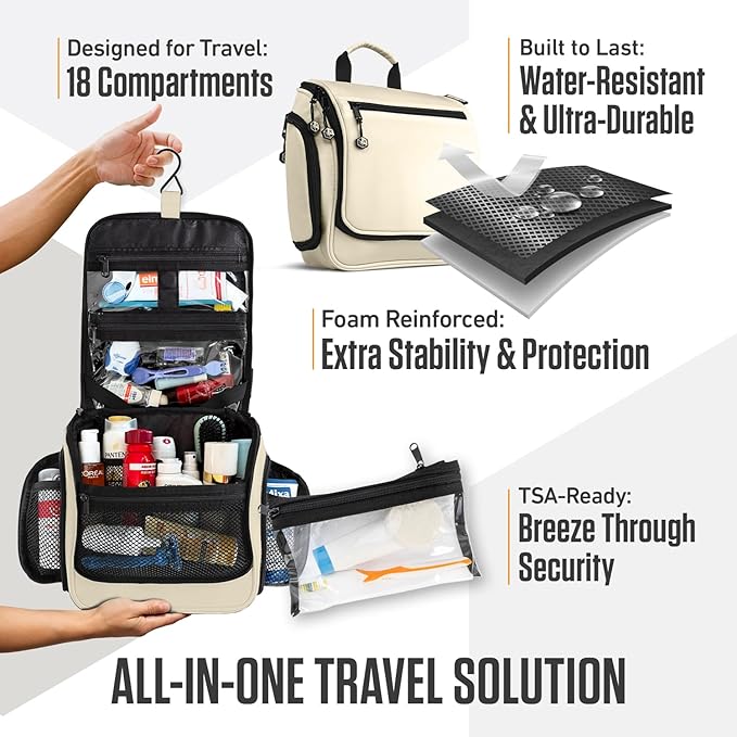 VENTURE 4TH Hanging Travel Toiletry Bag - Image 5