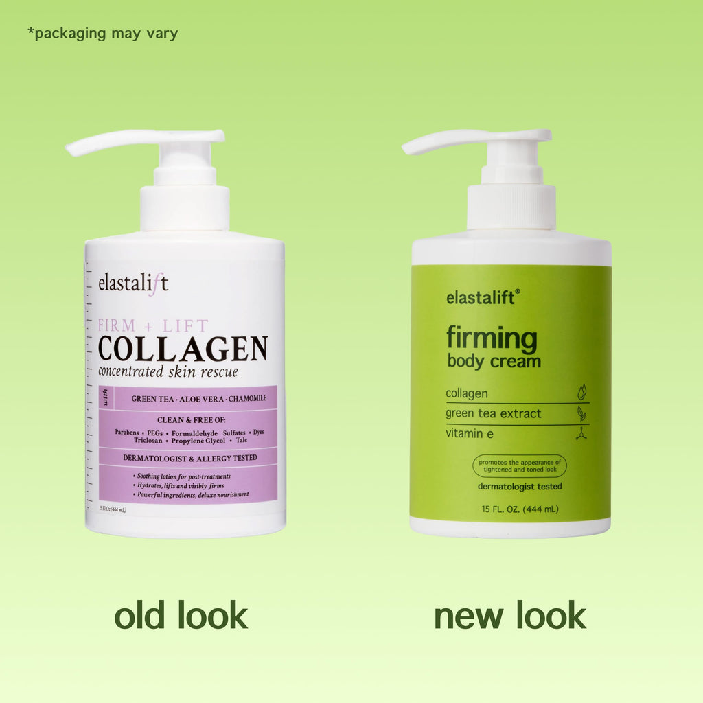 Collagen Cream + Manuka Honey Cream Body Lotion & Face Moisturizer Skin Care Bundle For Women & Men (15 Fl Oz (Pack of 2) / Collagen + Manuka Honey Cream Set)