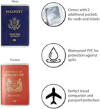 Clear Transparent Passport Cover Holder Case Organizer ID Card Travel Protector - Image 5