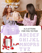 Daughter Niece Gifts for Teen Girl Kids, Initial Travel Duffel Bag Sports Gym - Image 6