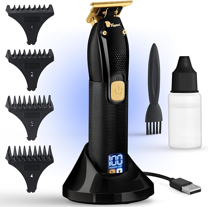 Fagaci Men's Hair Trimmer - Turbo Power with Precise Cutting, Adjusted Zero Gap Blades for Clean and Fine Cuts