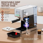 Espresso Machine 20 Bar, Stainless Compact Espresso Maker - Image 6