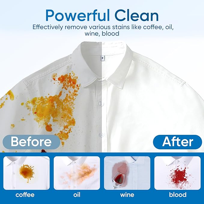 Fragrance Free Laundry Detergent Sheets Travel Eco-friendly 300 Loads Fisroa - Image 4