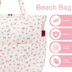Beach Pool Bags Tote for Women Ladies Large Gym Tote Carry On Bag - Image 2