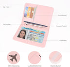 Passport Holder for Travel, Rfid Passport Cover Case, Passport Wallet Women - Image 2