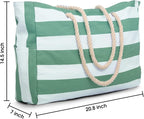 Becokan Beach Bags for Women Large Waterproof Beach Tote Bag Zipper Beach Bags - Image 4