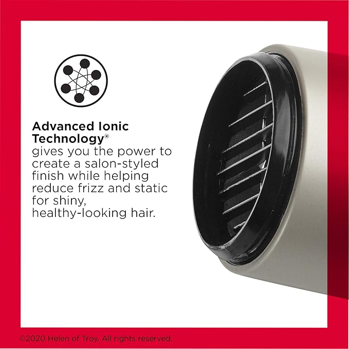 REVLON Turbo Hair Dryer | 1875 Watts of Maximum Shine, Fast Dry (Silver)